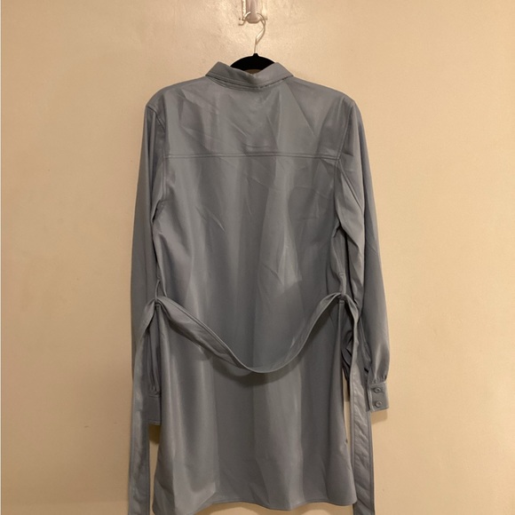 Aritzia Wilfred Caroline Vegan Leather Shirt Dress - Picture 7 of 14